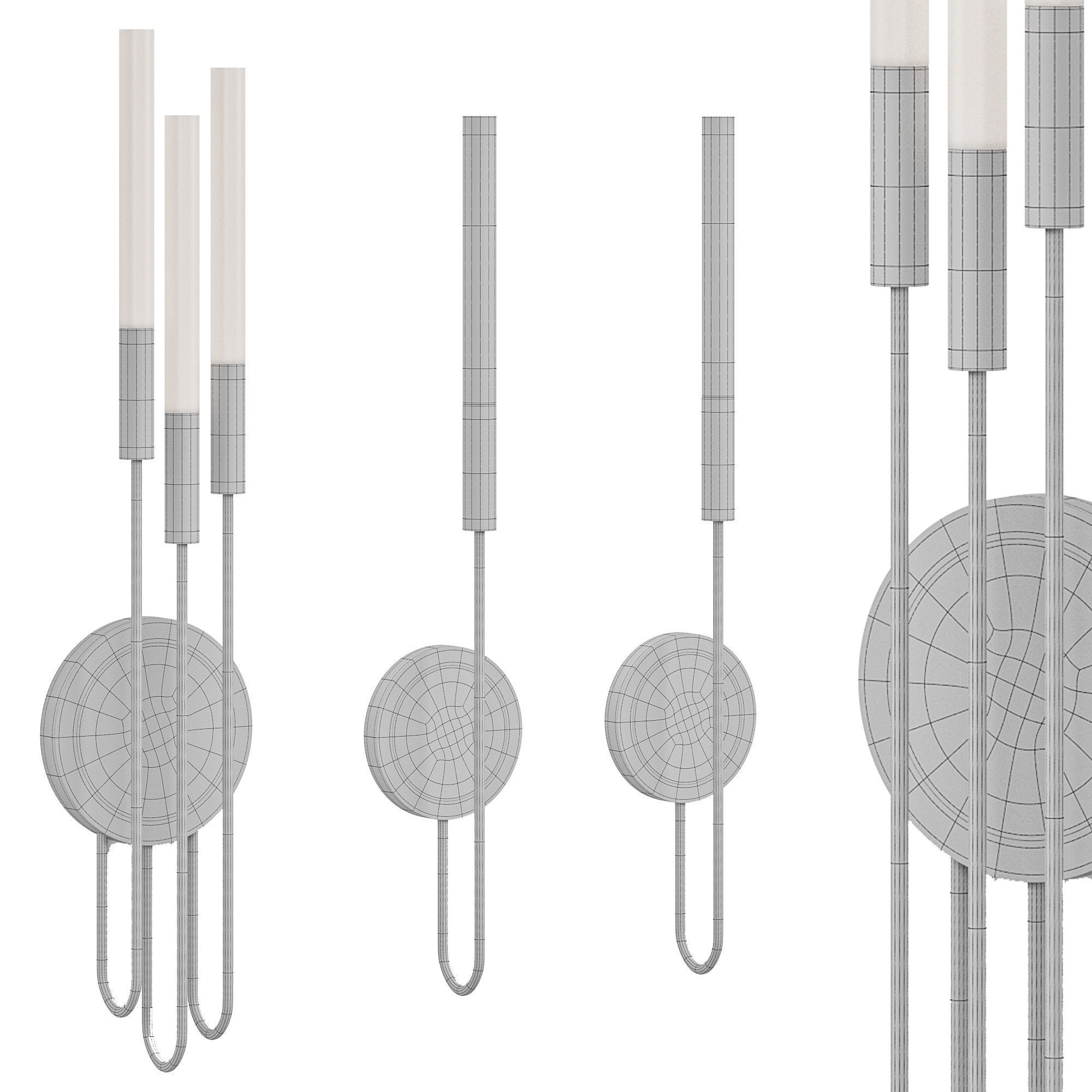 LUXXU Burj torch wall lamp 3D model_3