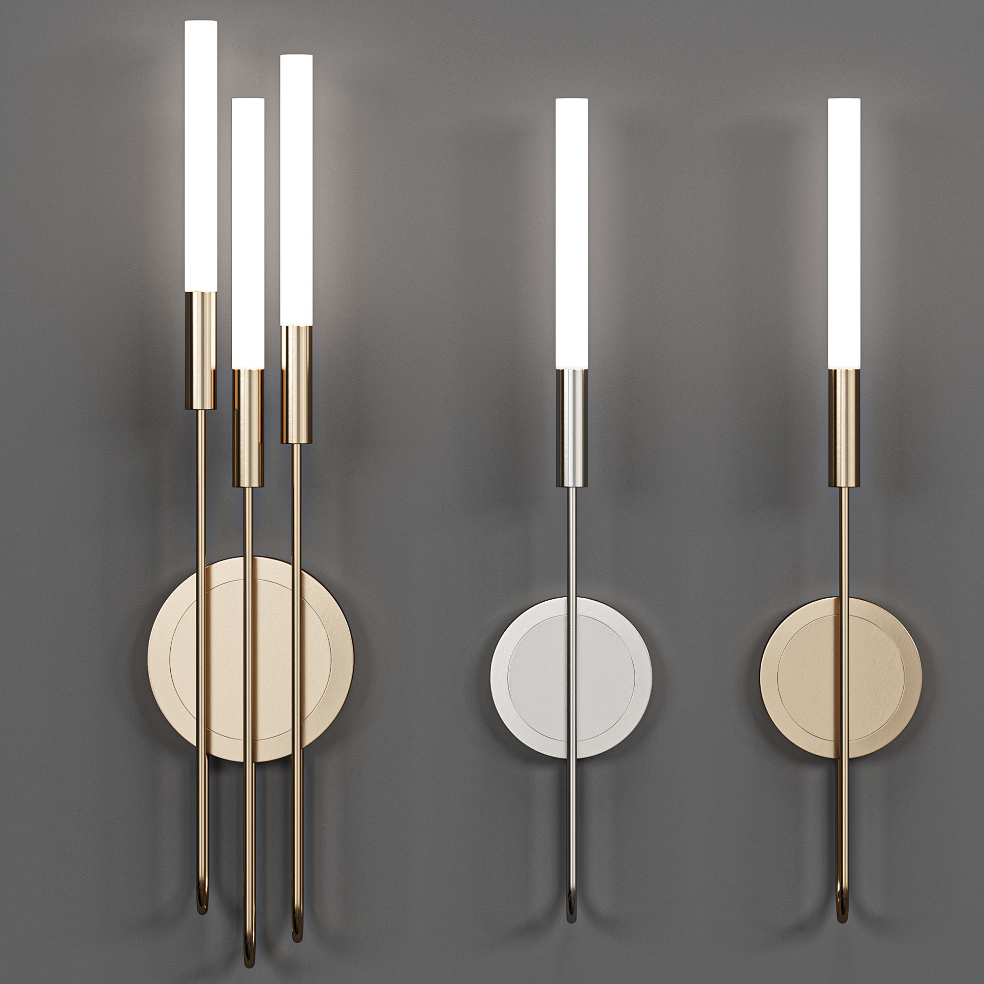 LUXXU Burj torch wall lamp 3D model_5