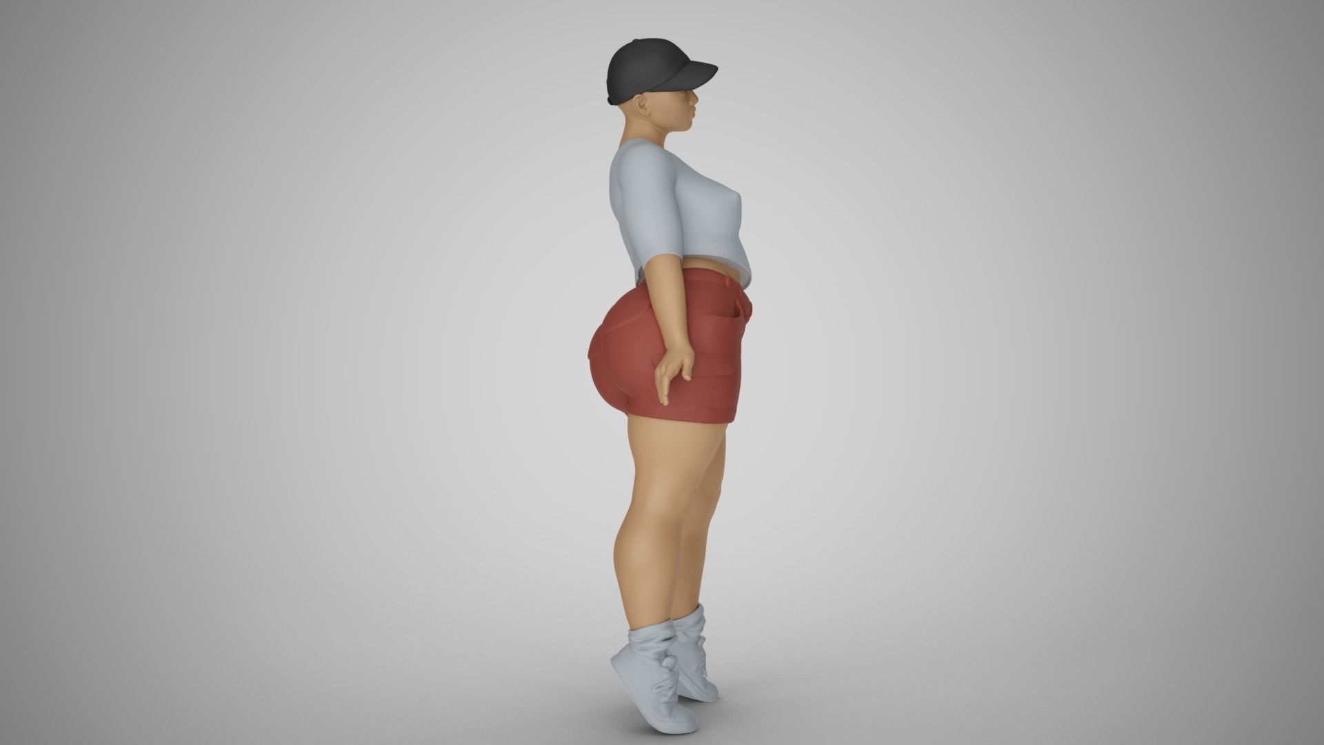 Street Girl 3D print model_12