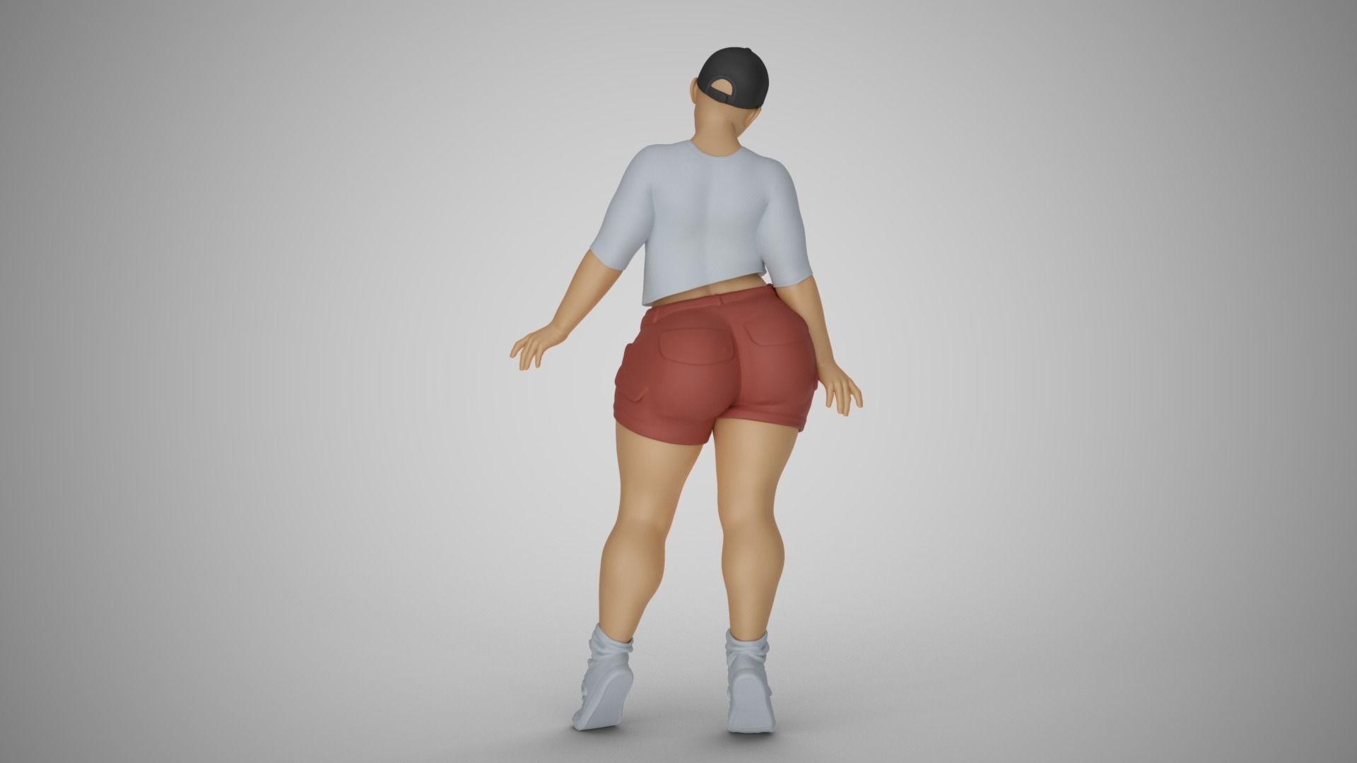 Street Girl 3D print model_6
