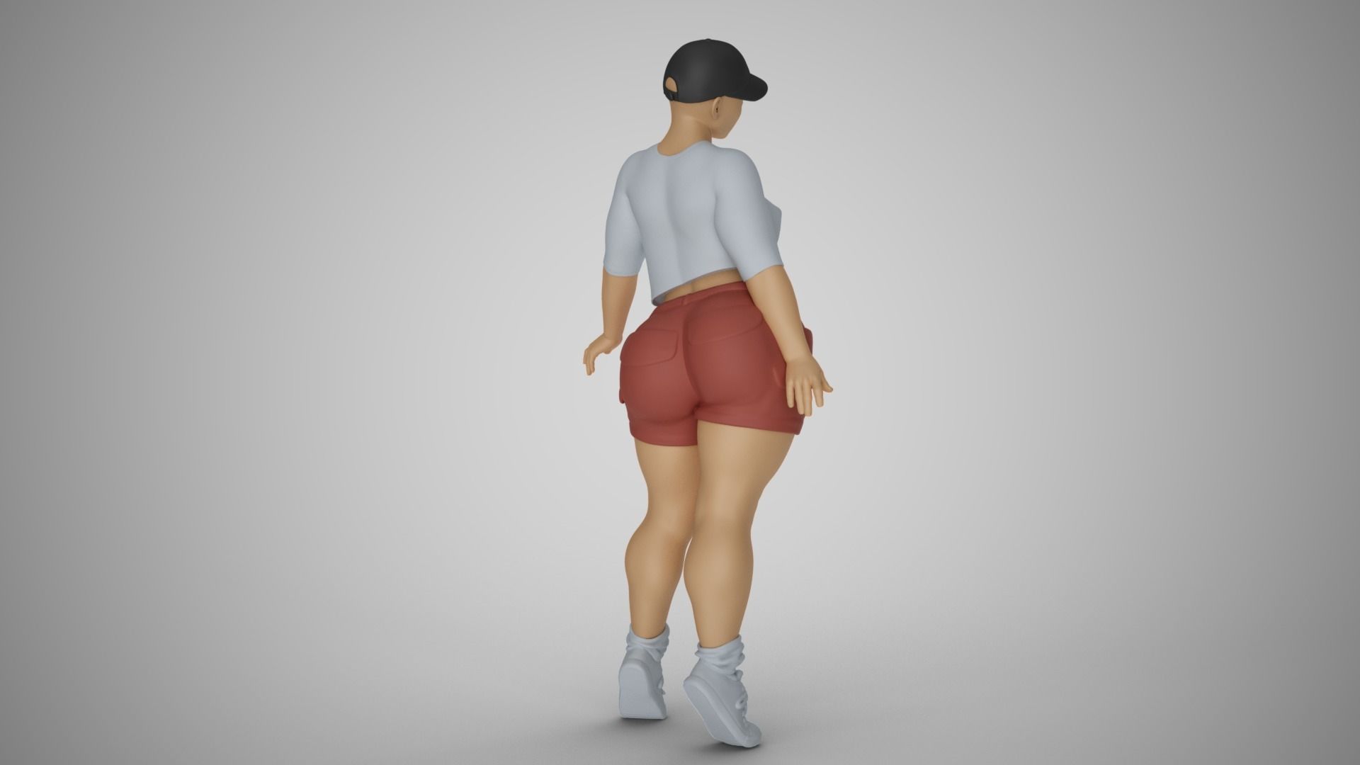 Street Girl 3D print model_15