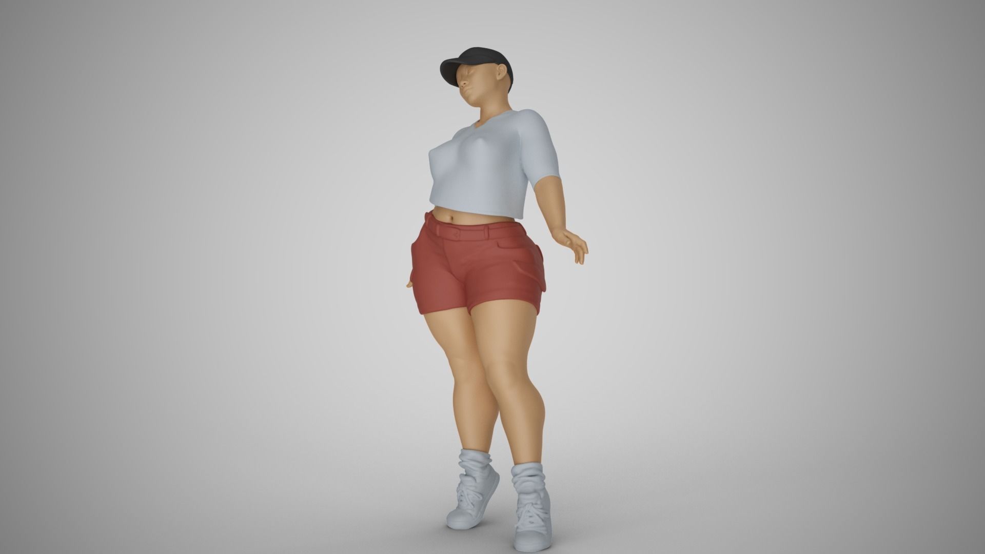 Street Girl 3D print model_18