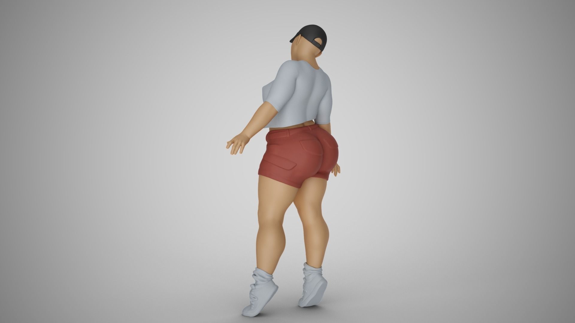 Street Girl 3D print model_19