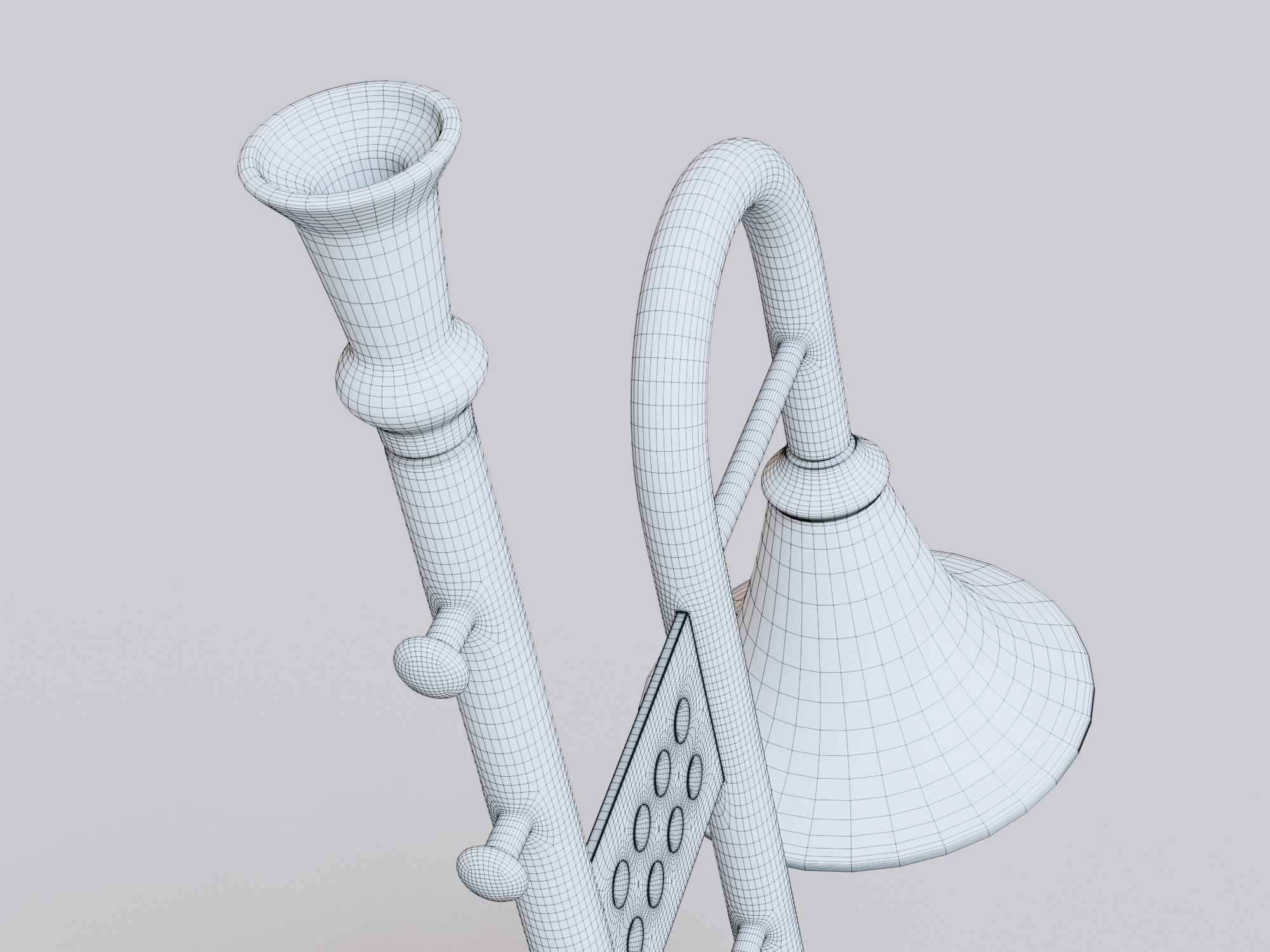 Decorative Musical Instrument 3D model_10