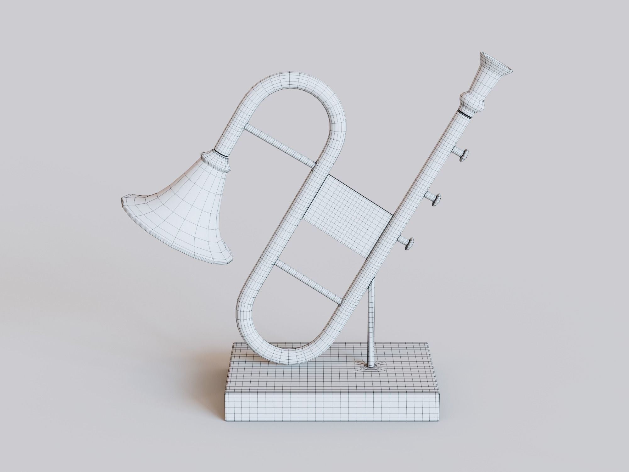 Decorative Musical Instrument 3D model_7