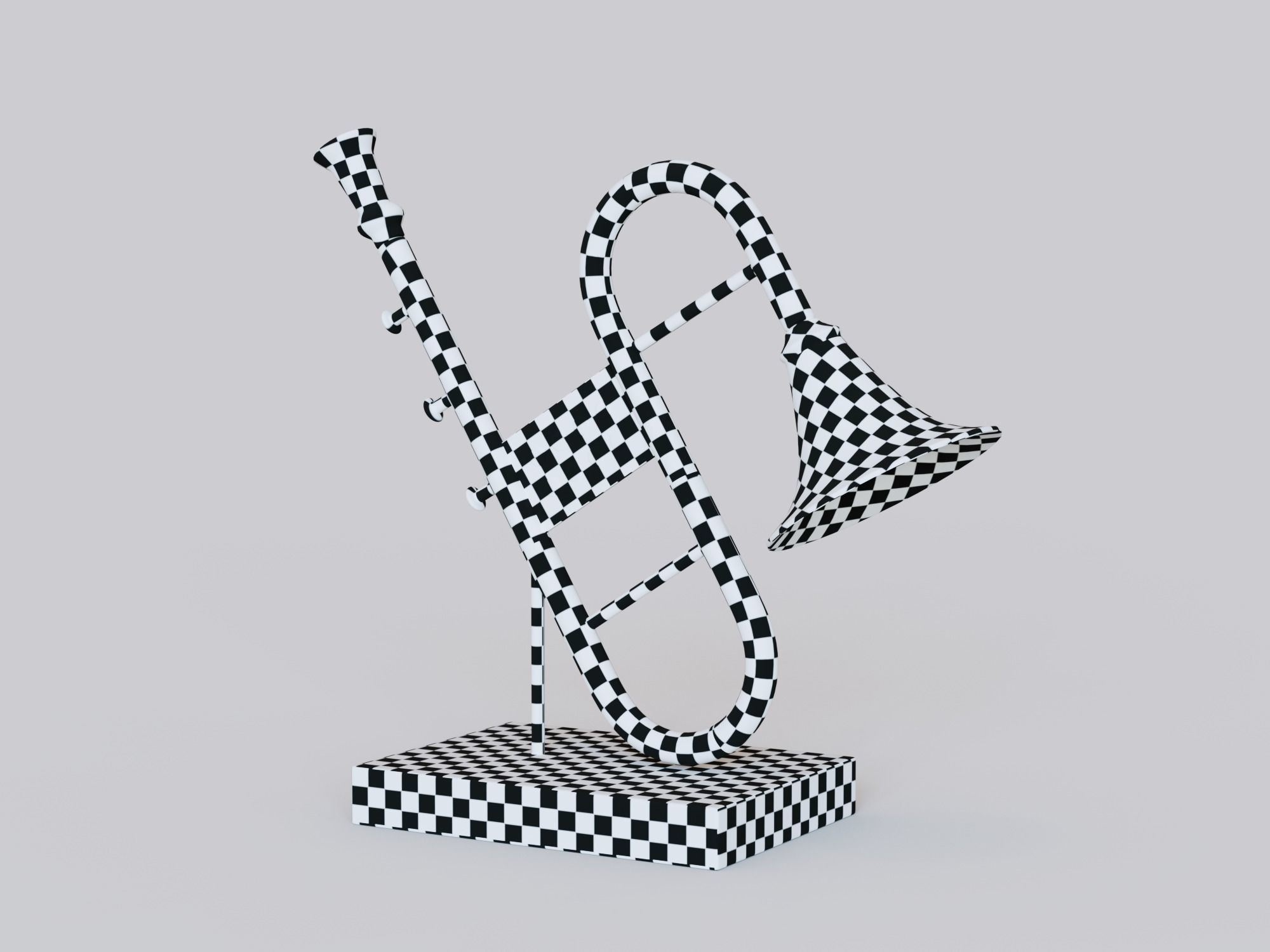 Decorative Musical Instrument 3D model_3