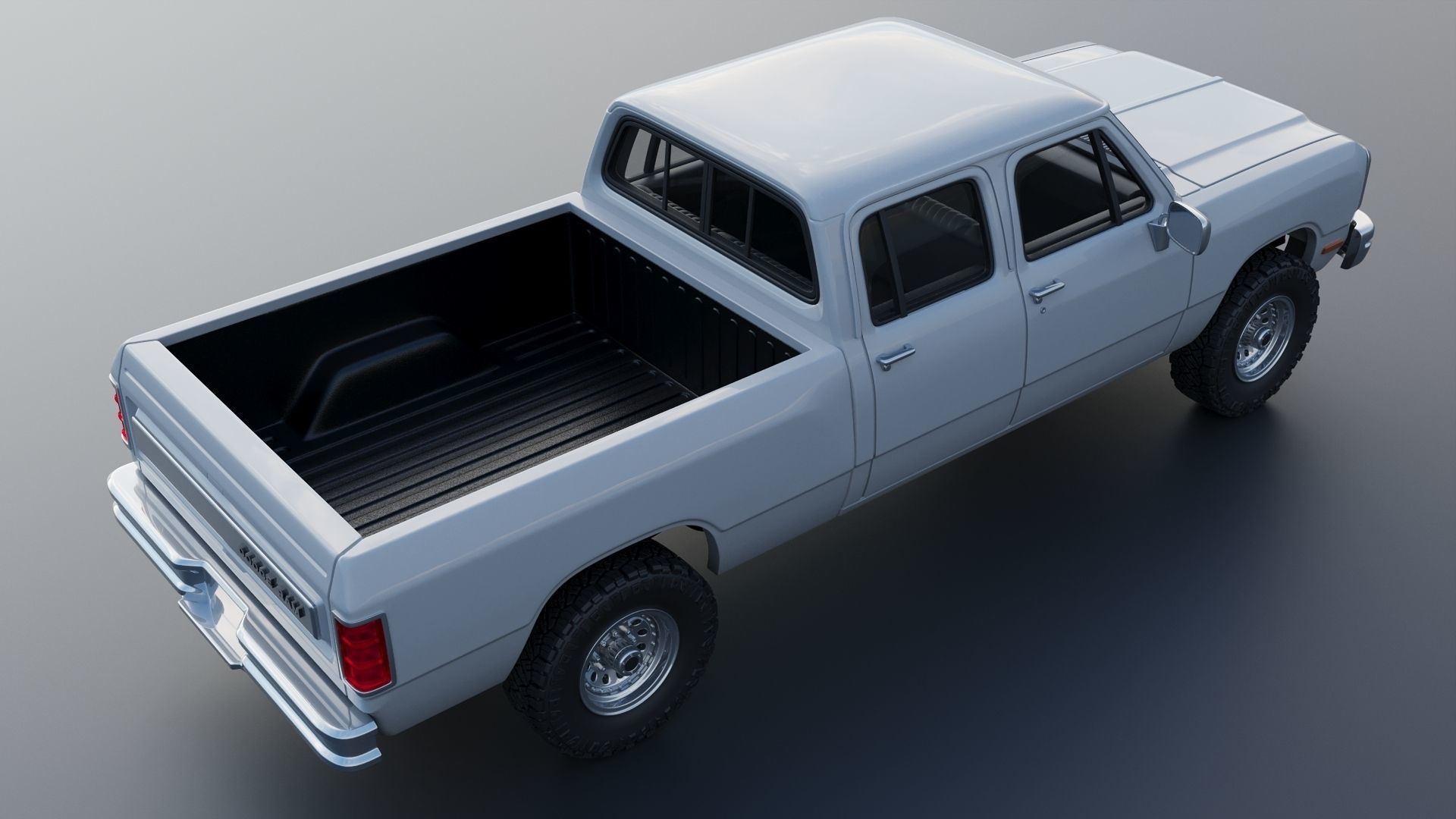 Dodge Ram W350 Crew Cab 1985  3D print model_7