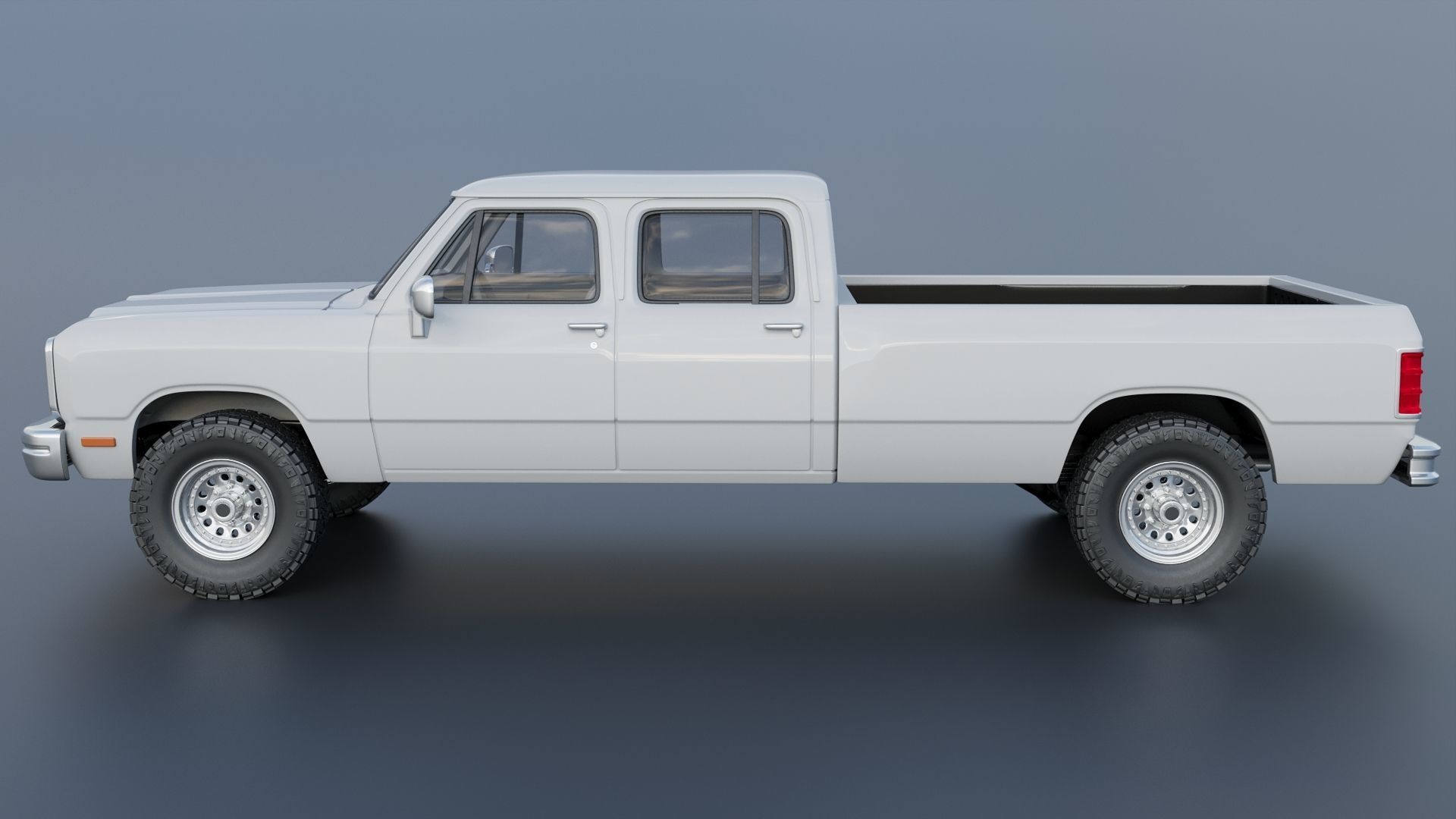 Dodge Ram W350 Crew Cab 1985  3D print model_18
