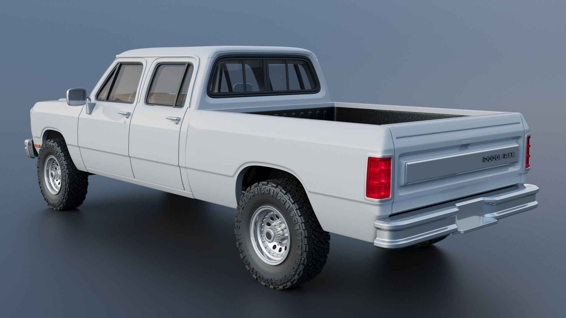 Dodge Ram W350 Crew Cab 1985  3D print model_4