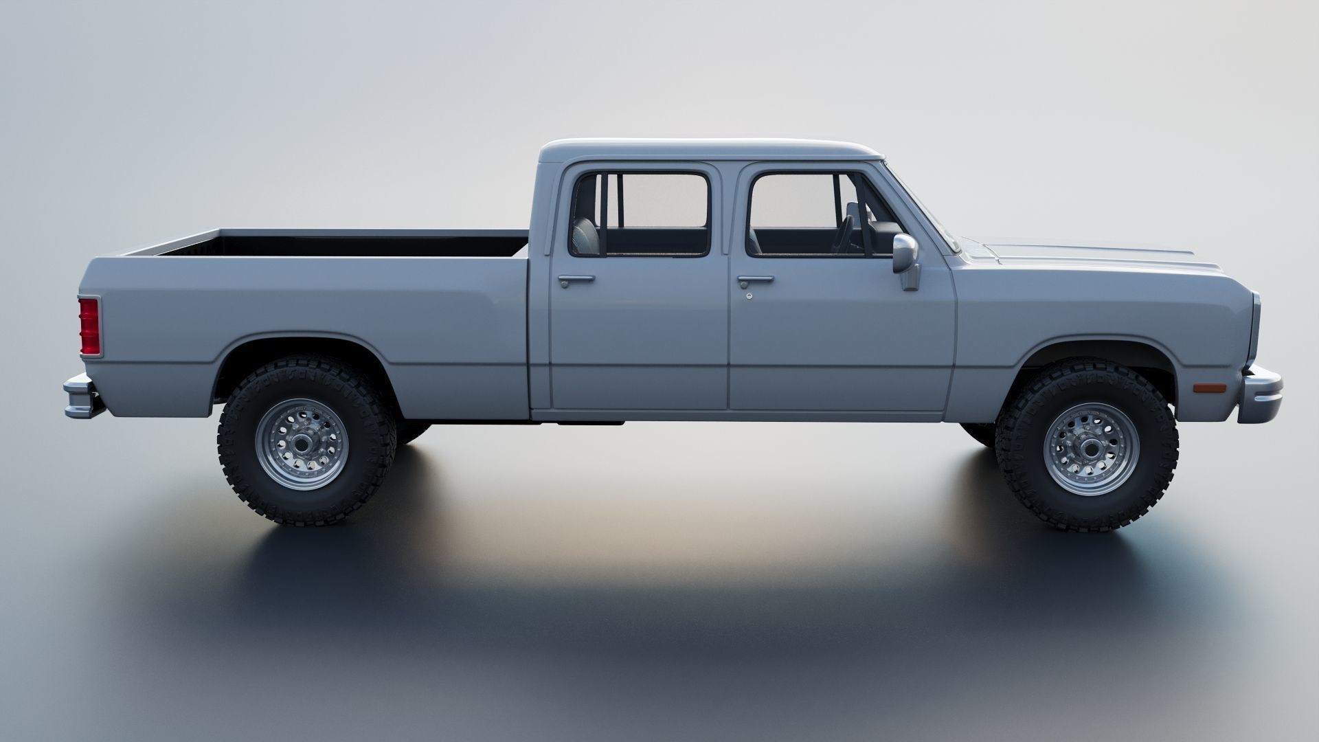 Dodge Ram W350 Crew Cab 1985  3D print model_8