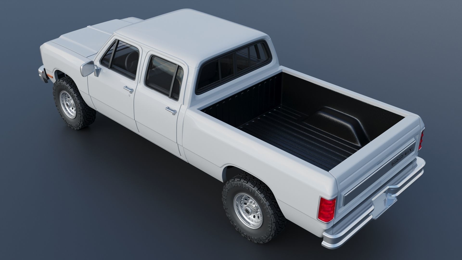 Dodge Ram W350 Crew Cab 1985  3D print model_5