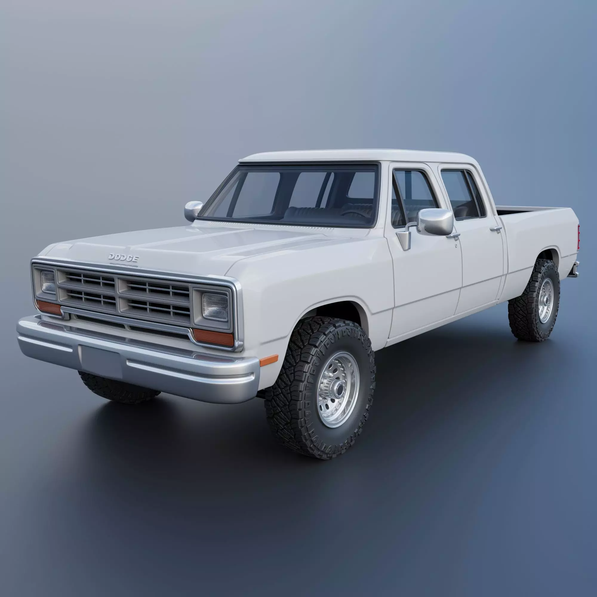 Dodge Ram W350 Crew Cab 1985  3D print model_0