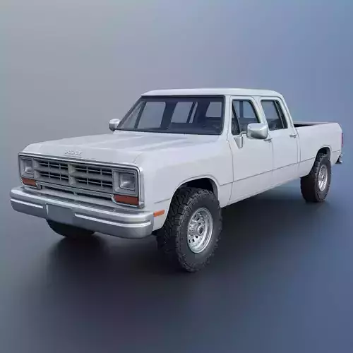 Dodge Ram W350 Crew Cab 1985  3D print model