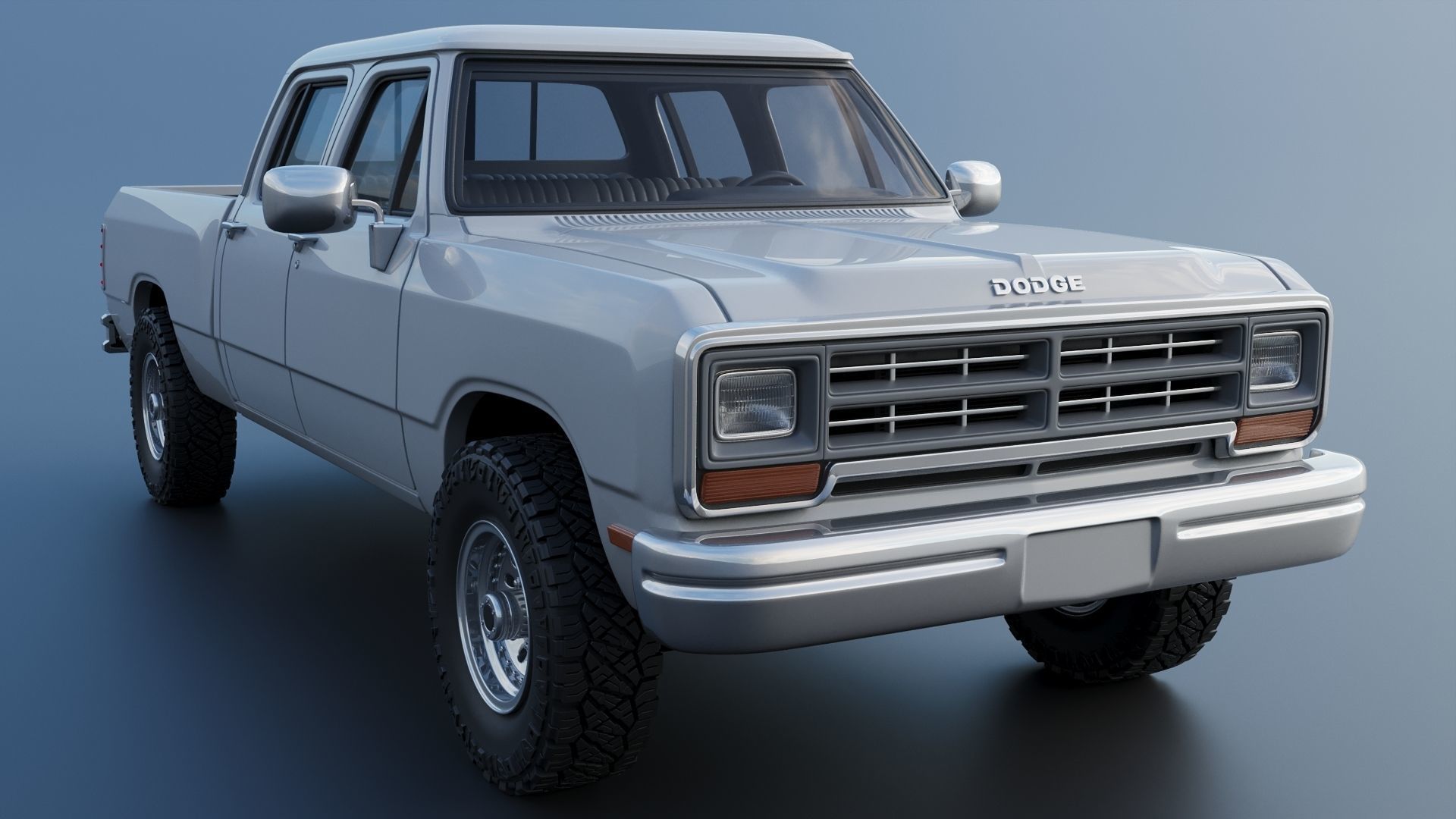 Dodge Ram W350 Crew Cab 1985  3D print model_10