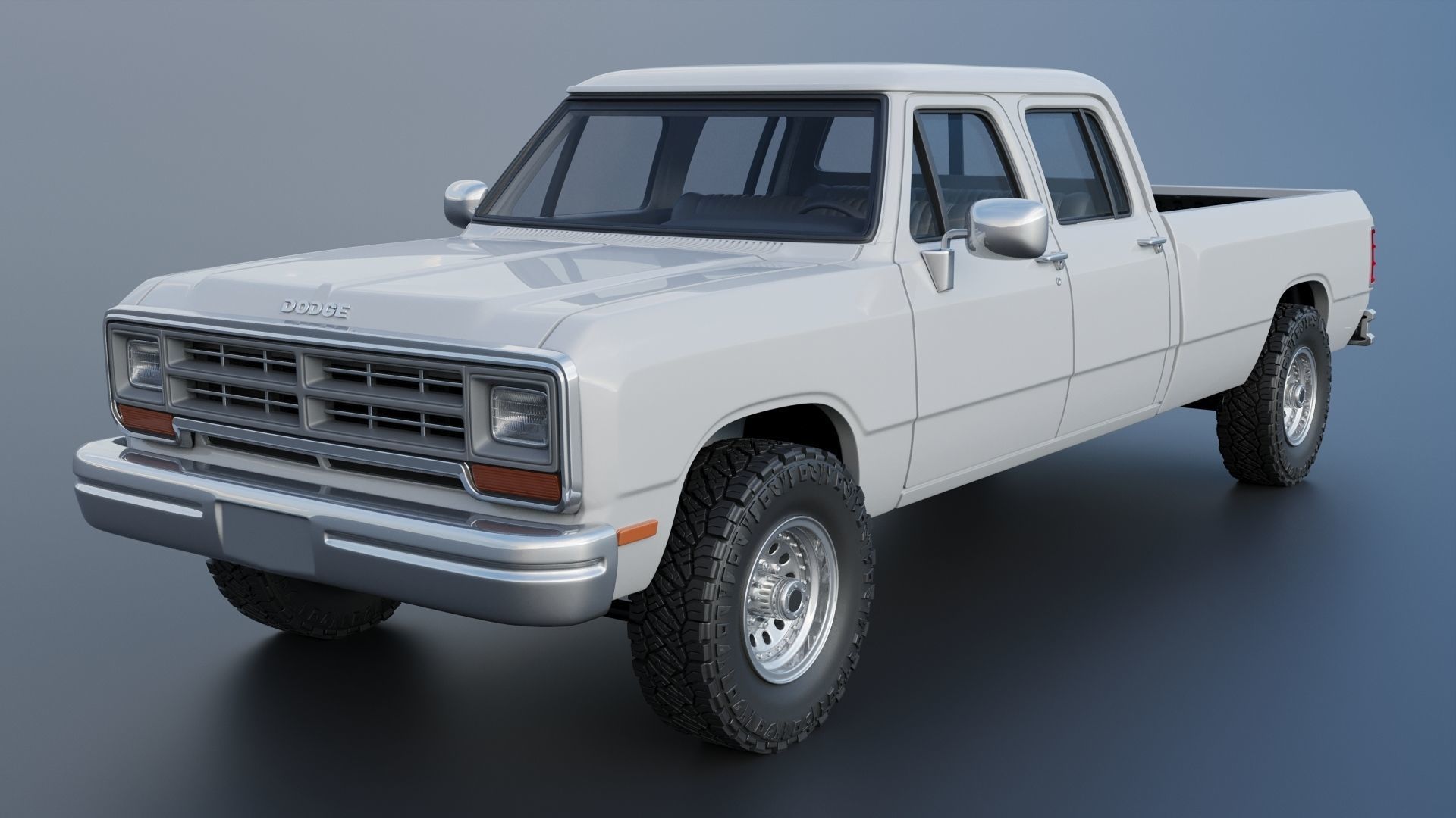 Dodge Ram W350 Crew Cab 1985  3D print model_17