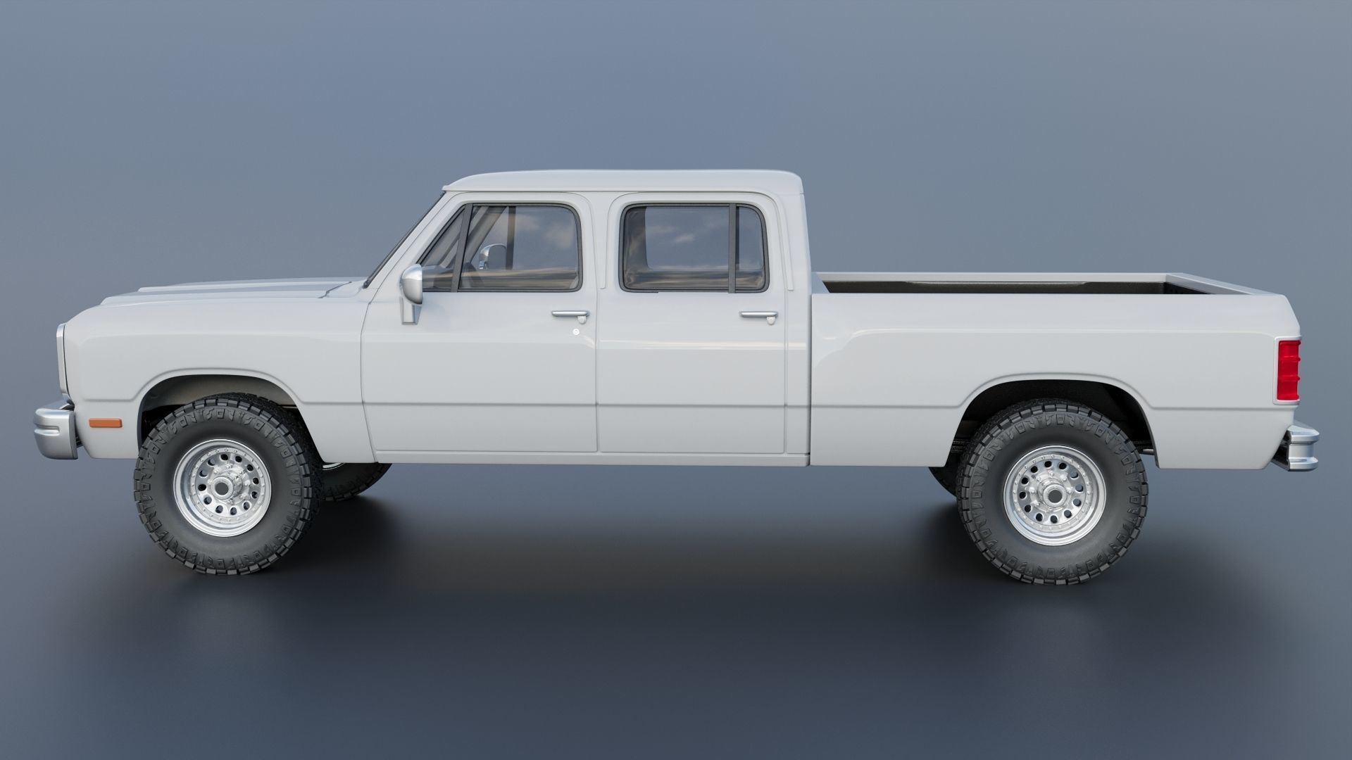 Dodge Ram W350 Crew Cab 1985  3D print model_3