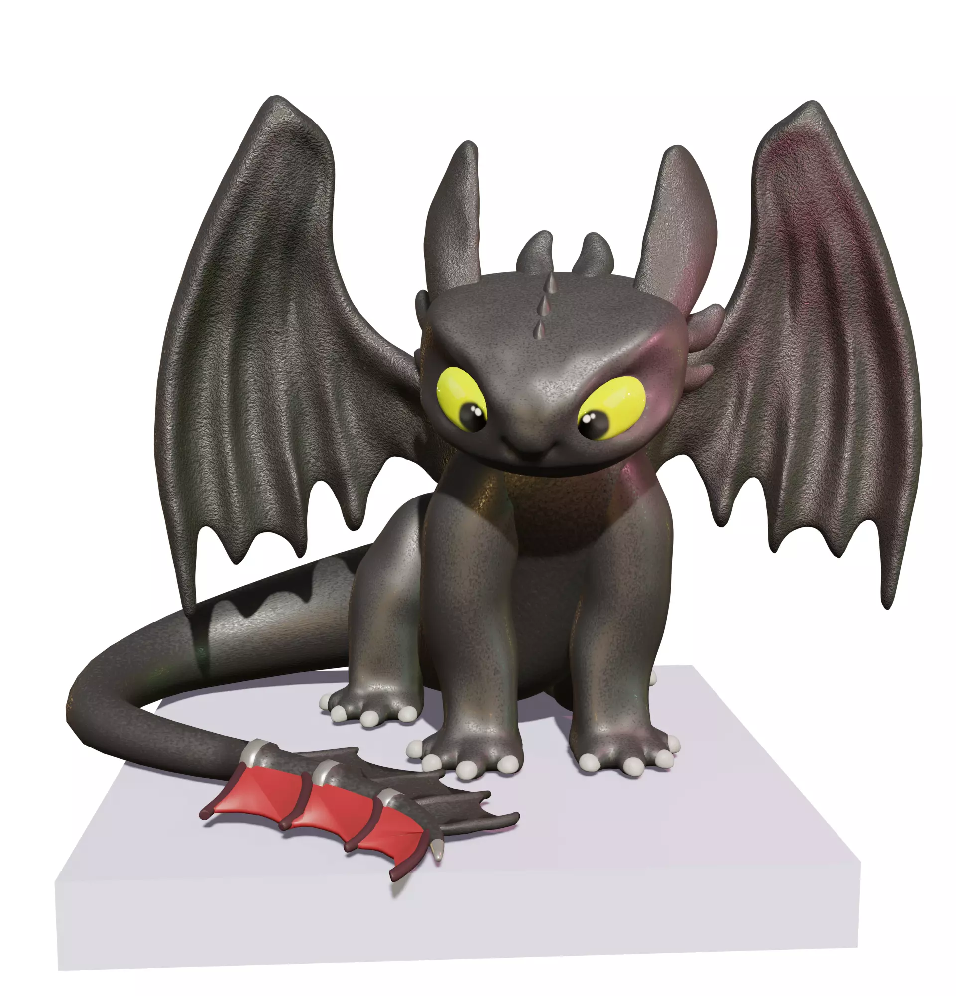 TOOTHLESS FOR 3D PRINTING - How to train your dragon 3D print model_1