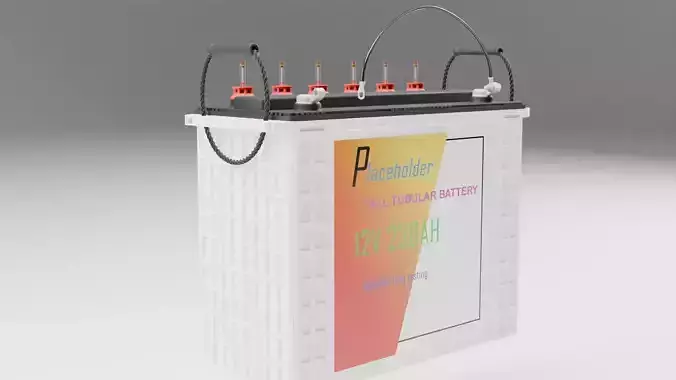 Generic Tubular battery 3D model