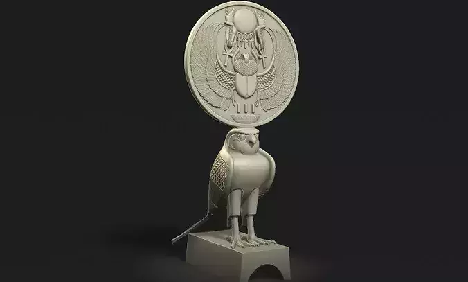 Solar Hawk Hours of Tutankhamun Figure 3D Printable model