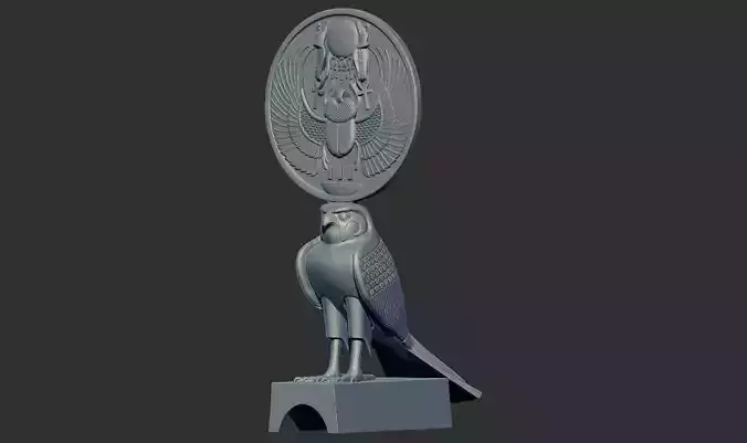Solar Hawk Horus Figure 3D Printable model 3D print model