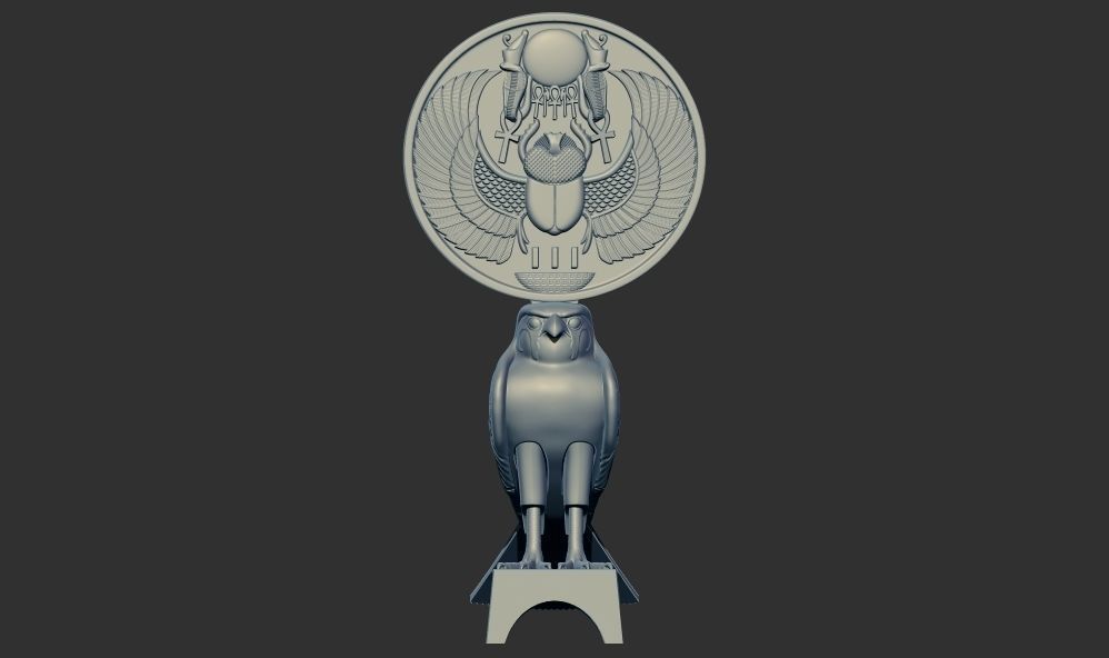 Solar Hawk Hours of Tutankhamun Figure 3D Printable model 3D print model_1