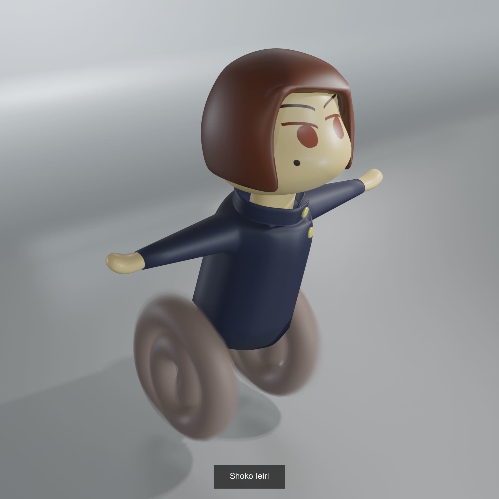 Gojo with Geto and Ieiri 3D Model Collection_1