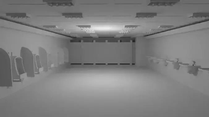 Restroom Interior No Material