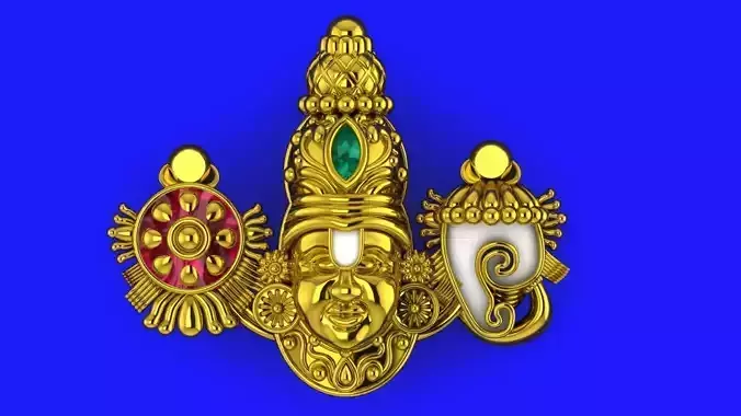 BALAJI SANK CHAKRA PENDENT