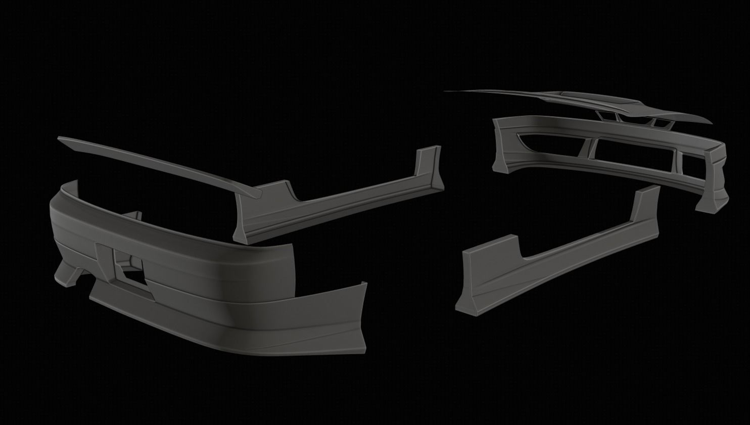 URAS Monkey Magic Type-2 S14 Kouki - GT7 Base 3D model_7