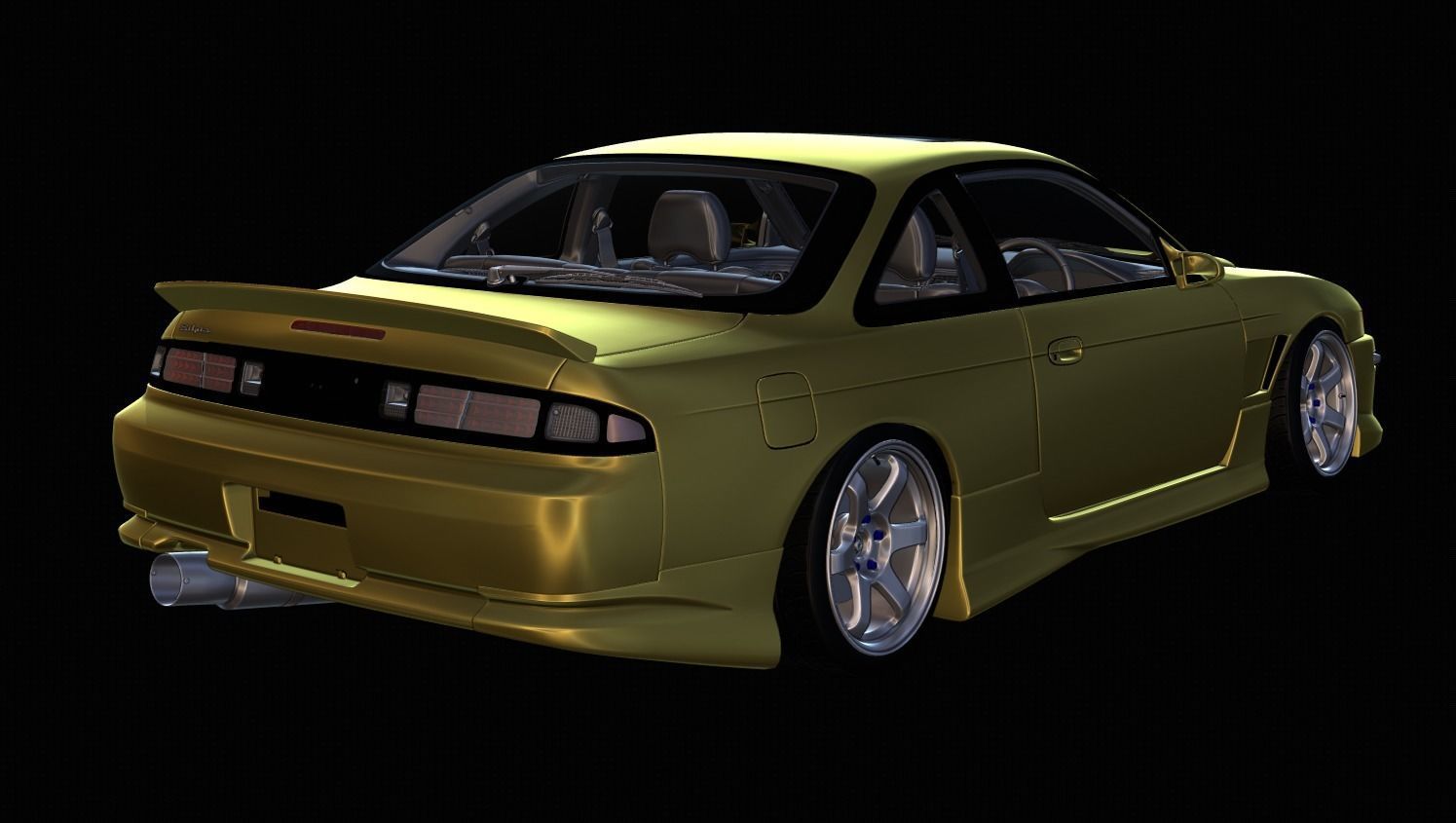 URAS Monkey Magic Type-1 S14 Kouki - GT7 Base 3D model_4