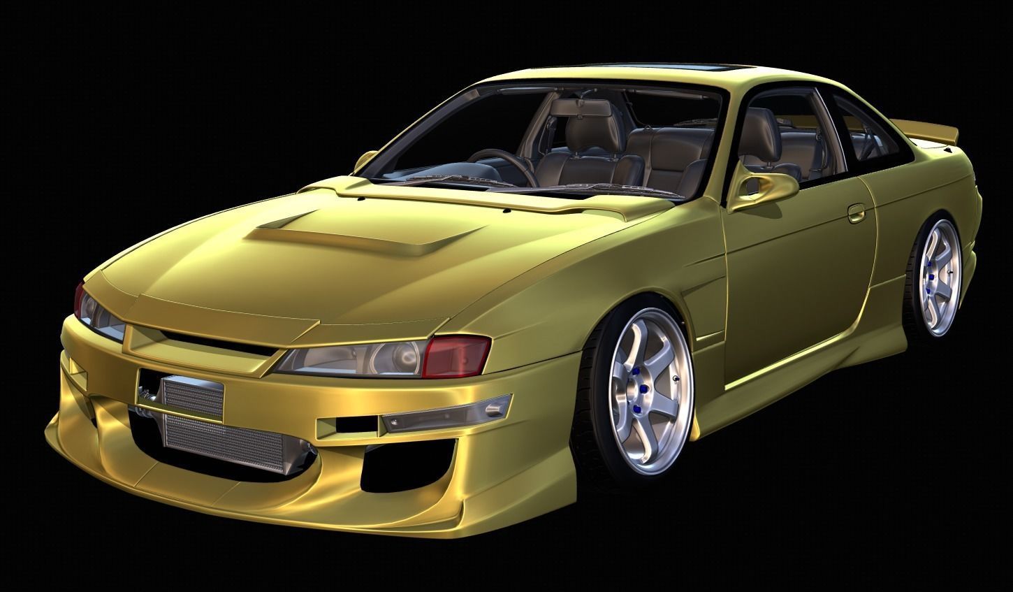 URAS Monkey Magic Type-1 S14 Kouki - GT7 Base 3D model_1