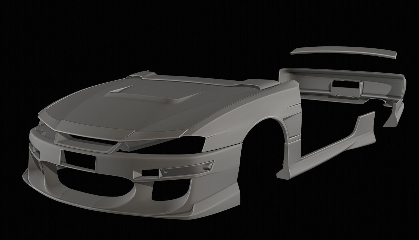 URAS Monkey Magic Type-1 S14 Kouki - GT7 Base 3D model_3