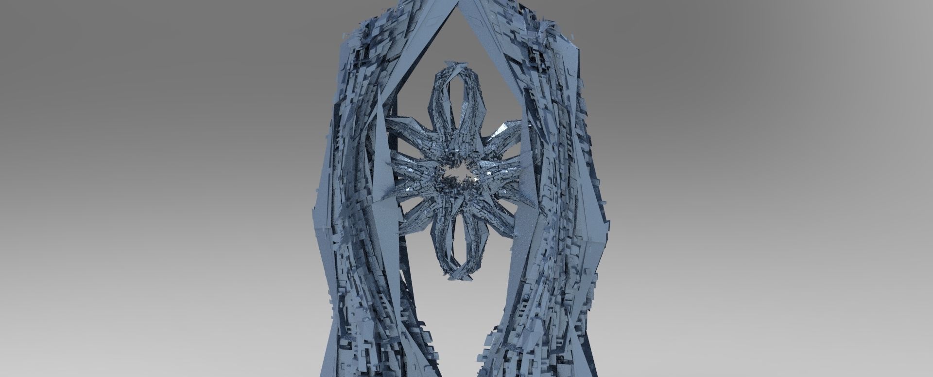 Hydra Syren Archway Beach monolith Low-poly 3D model_6