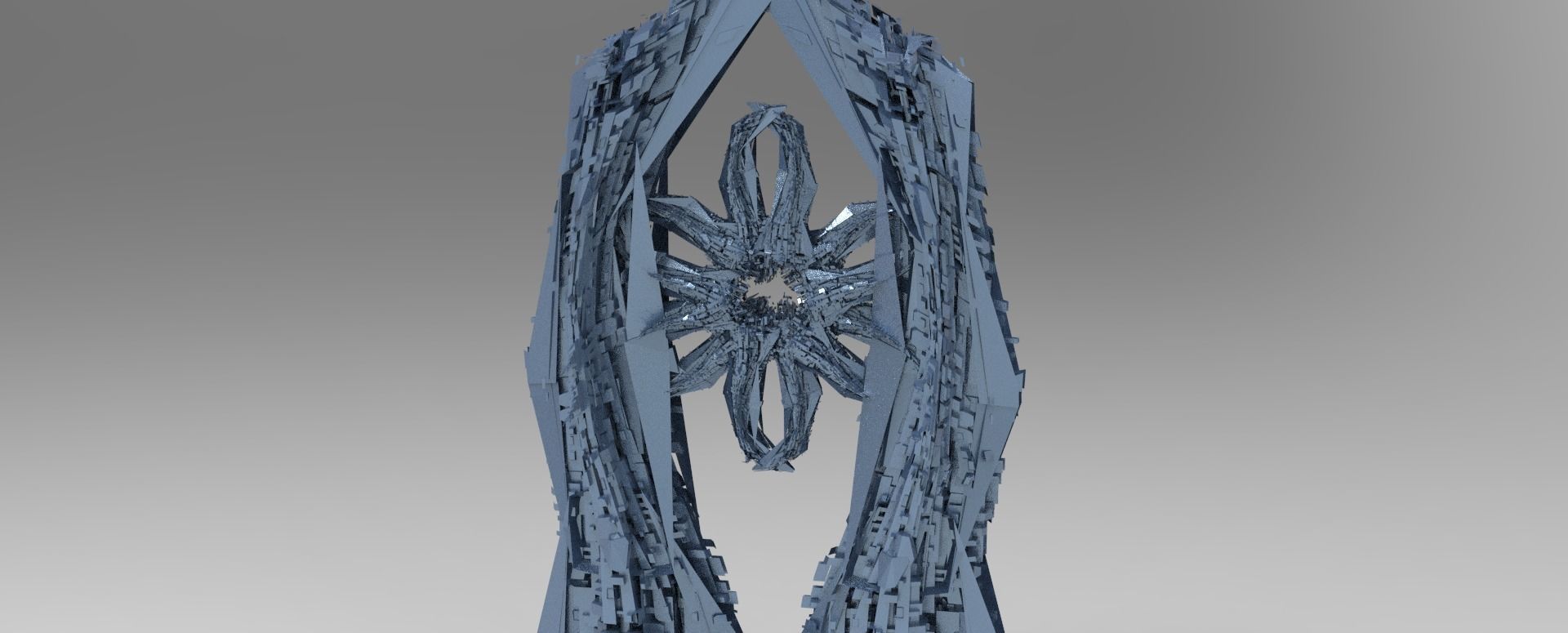 Hydra Syren Archway Beach monolith Low-poly 3D model_2