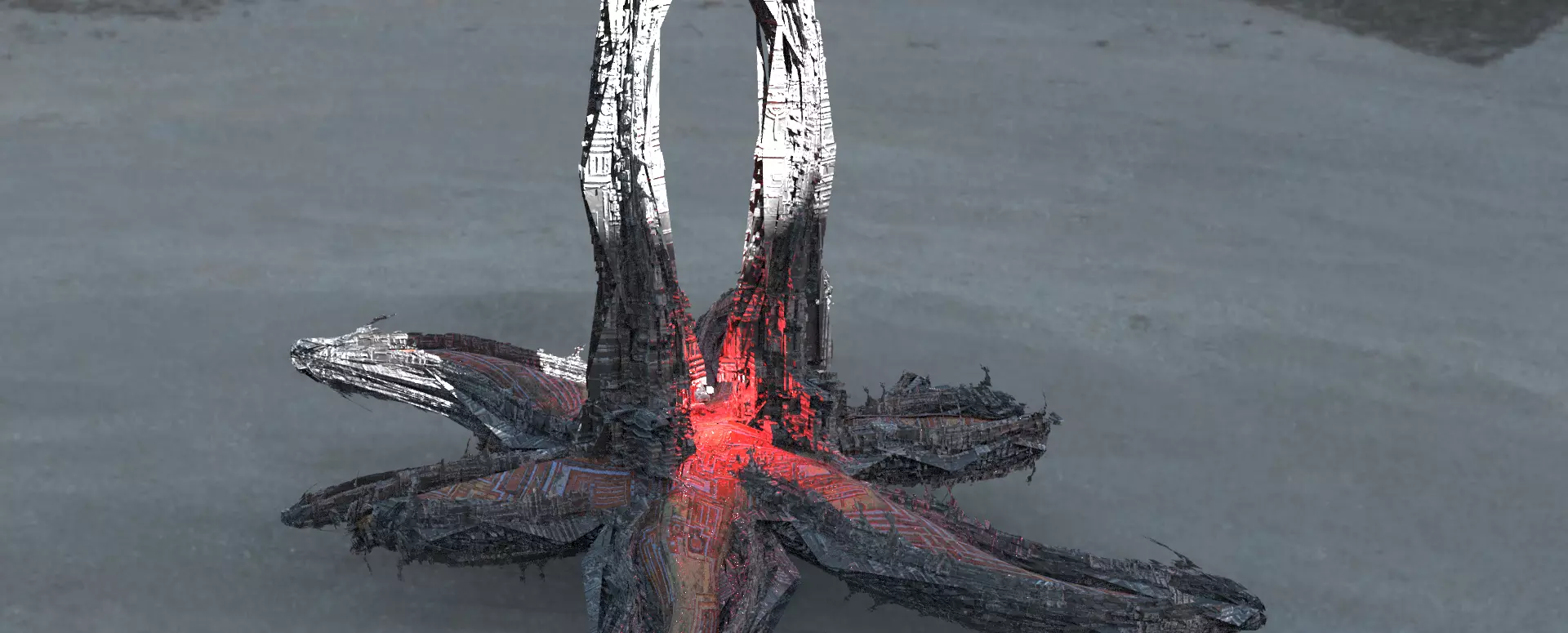 Hydra Syren Archway Beach monolith Low-poly 3D model_0