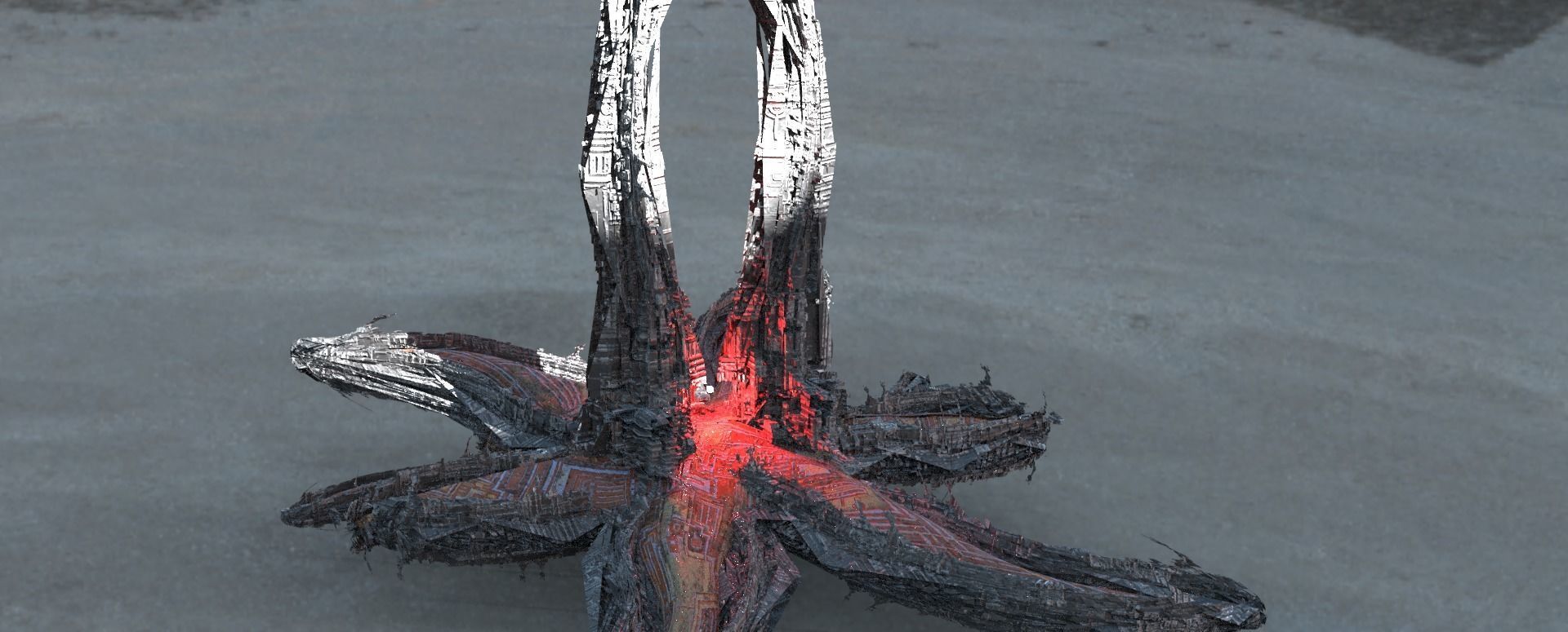 Hydra Syren Archway Beach monolith Low-poly 3D model_1