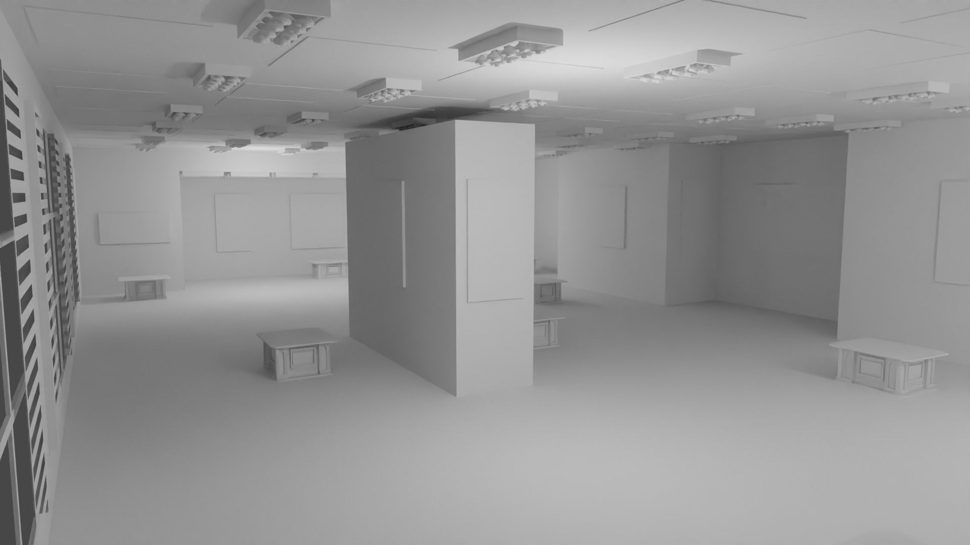 EXHIBITION HALL - No Material 3D model_2