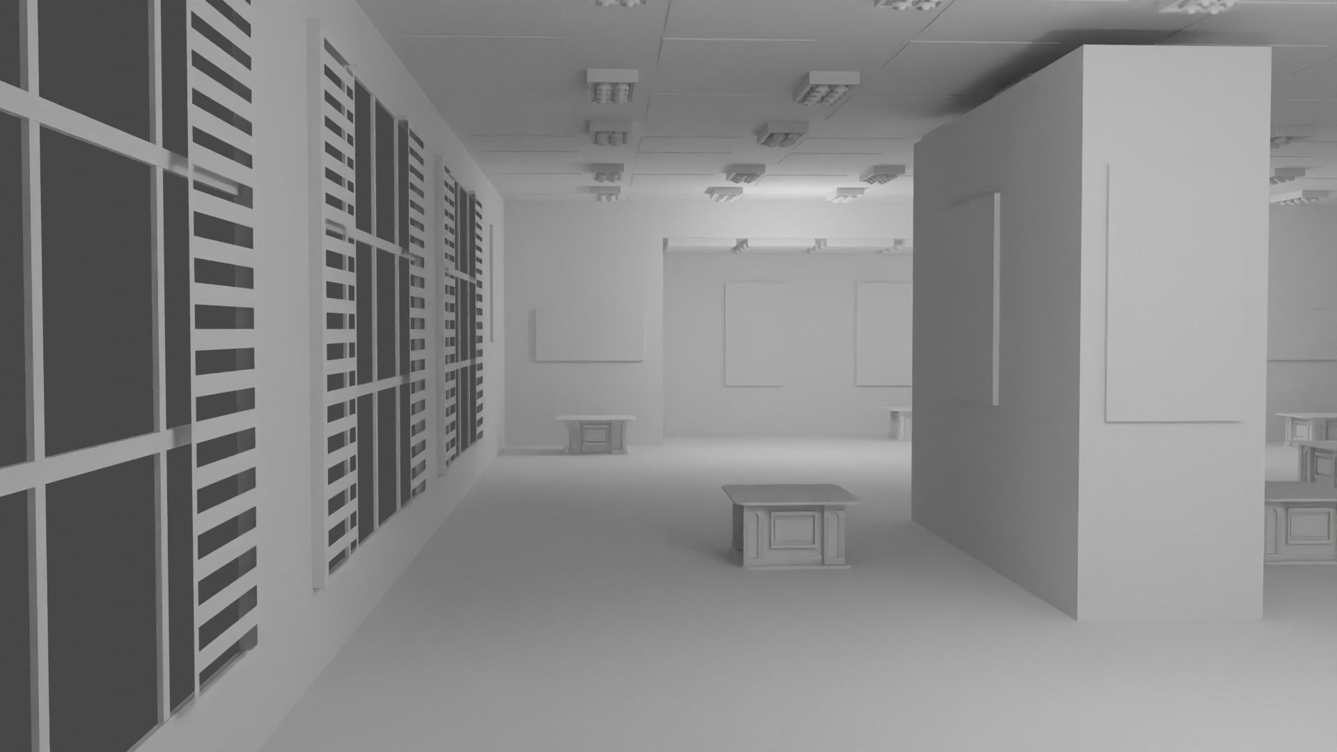 EXHIBITION HALL - No Material 3D model_6