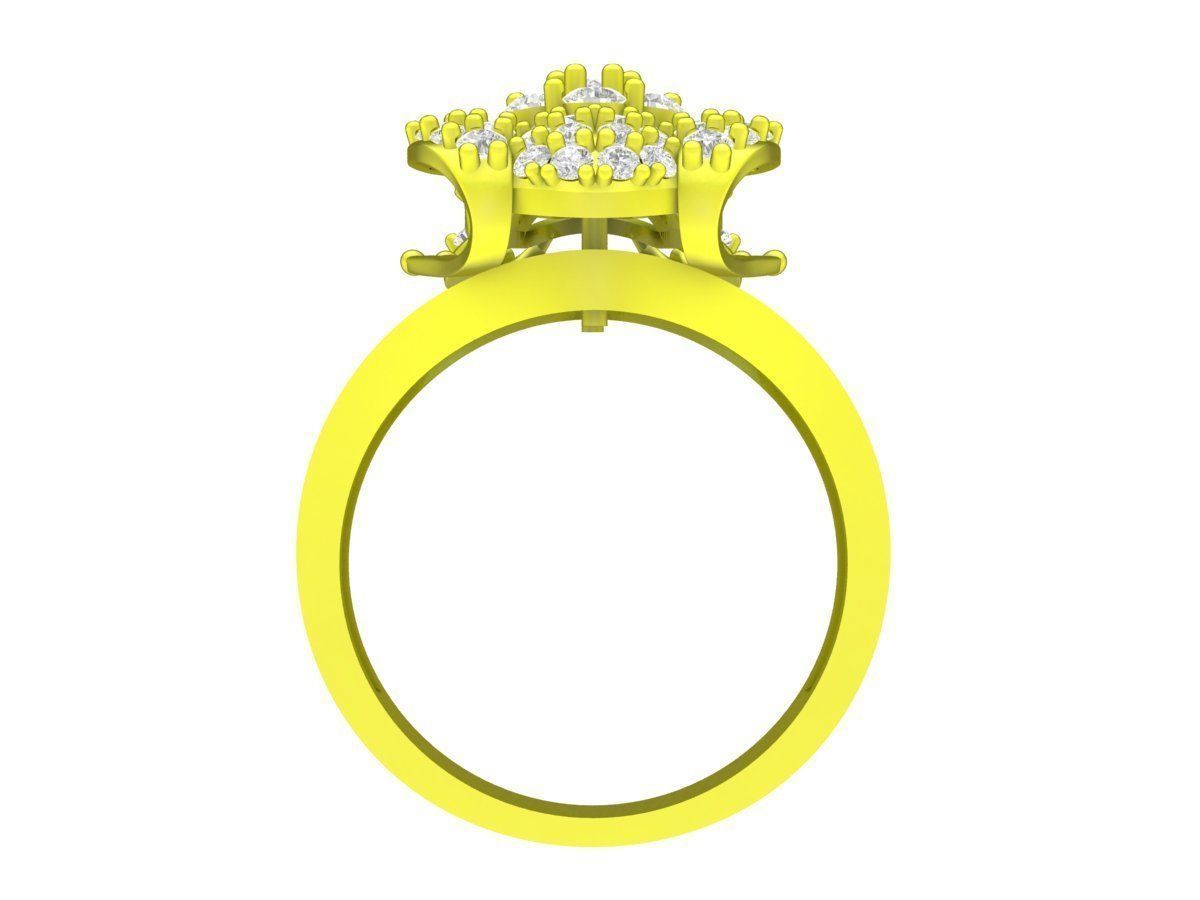 A7094 Vietnam Lucky Toad Women Ring 3D print model_3