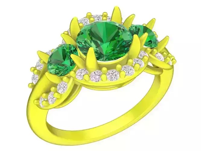 7353 korean style diamond fashion women ring