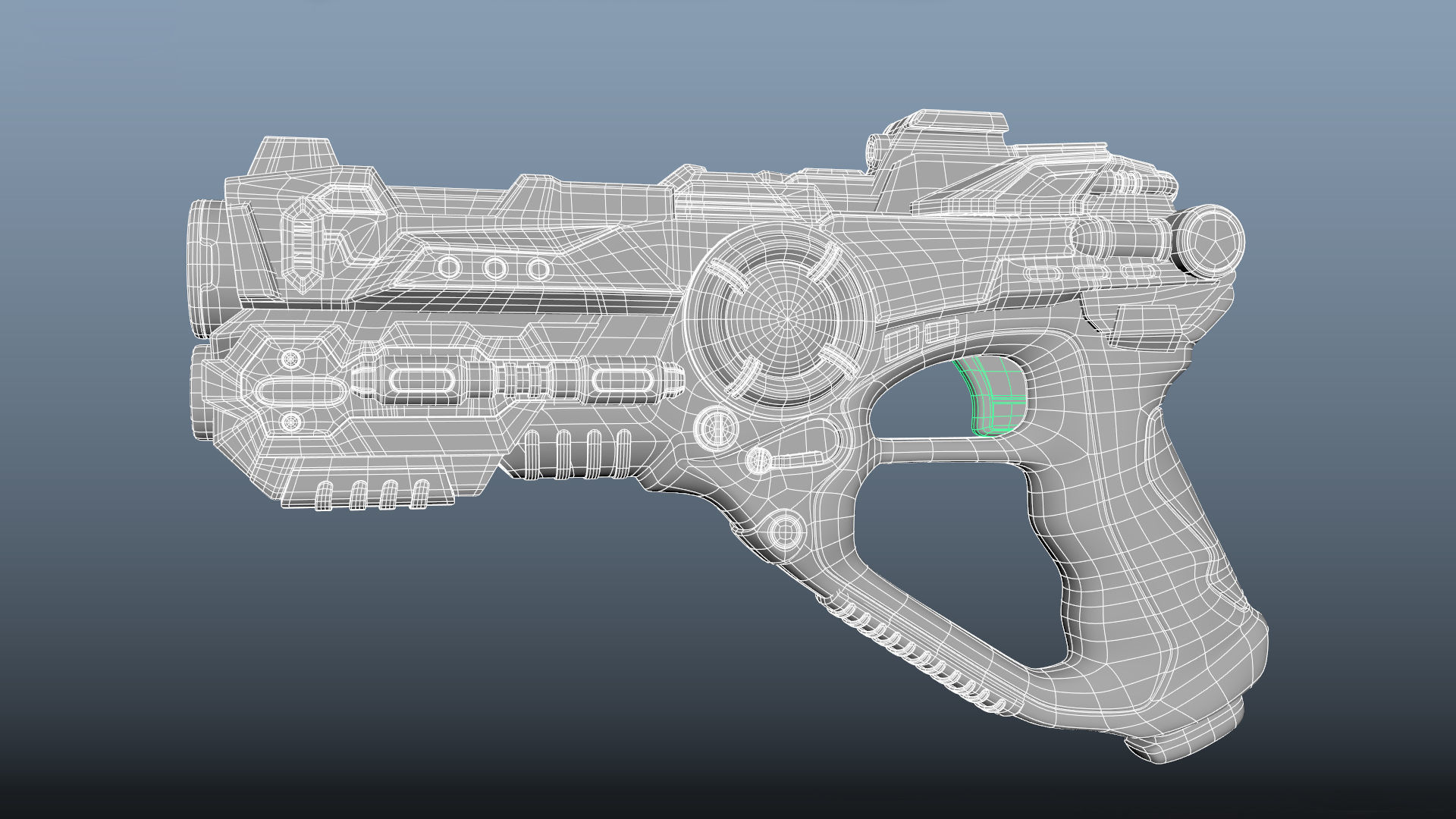 Laser tag space blaster 3D model_11