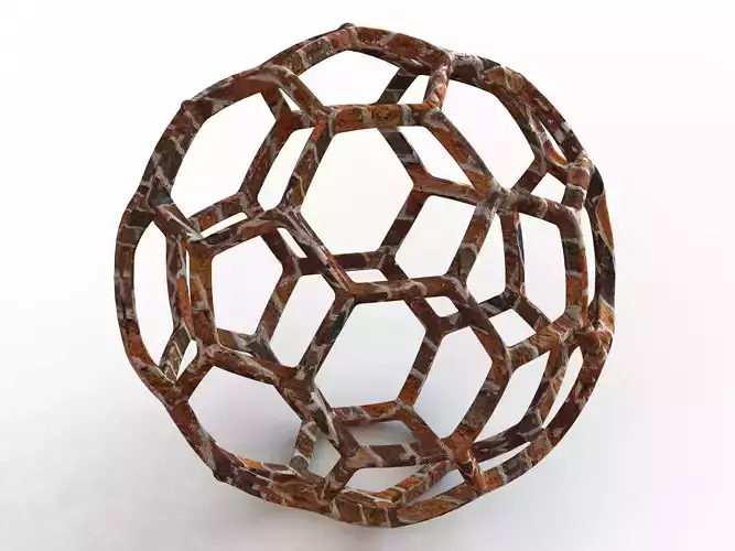 Wireframe Shape Geometric Soccer Ball 3D print model