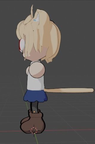 Neco arc T-Pose 3D model_3