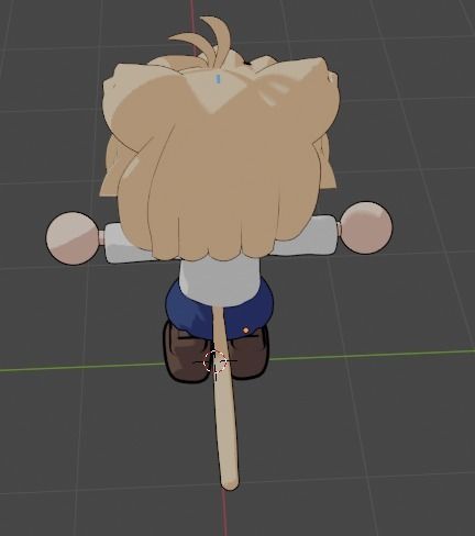 Neco arc T-Pose 3D model_6
