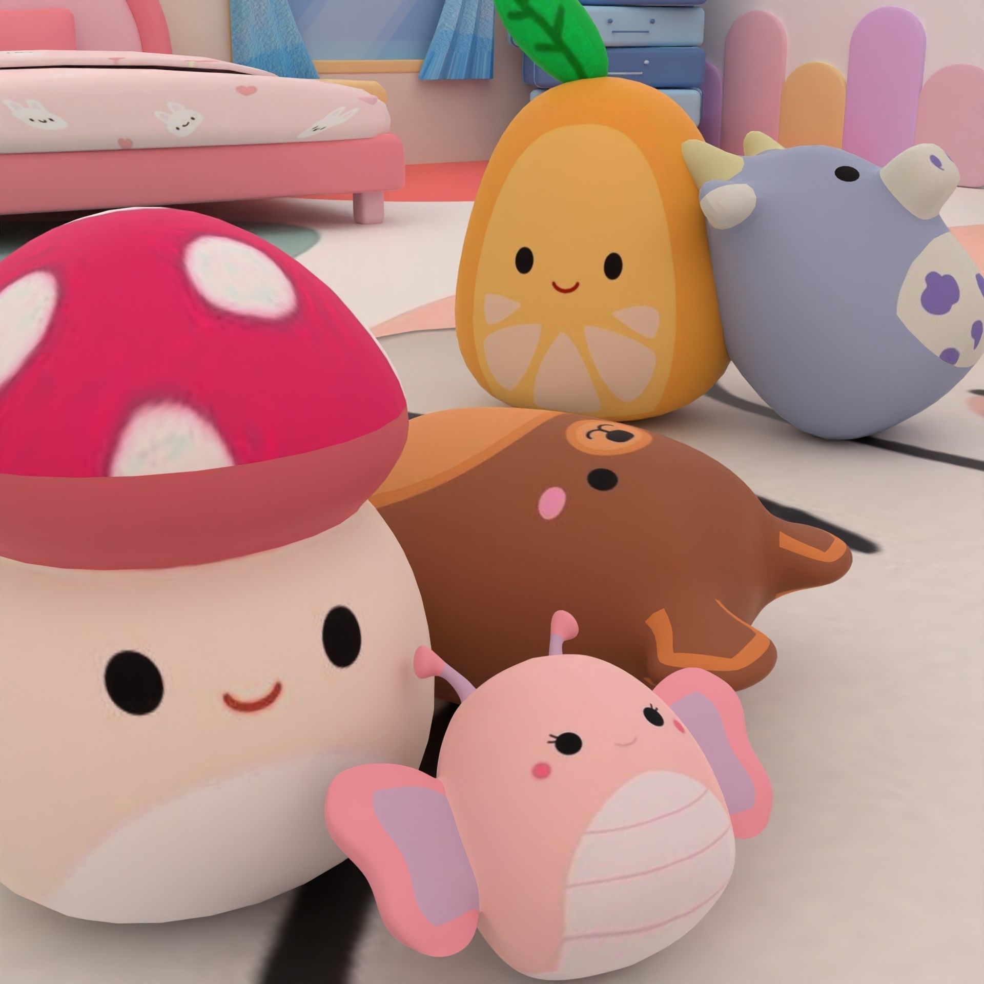 Stylized kids room 3D model_4