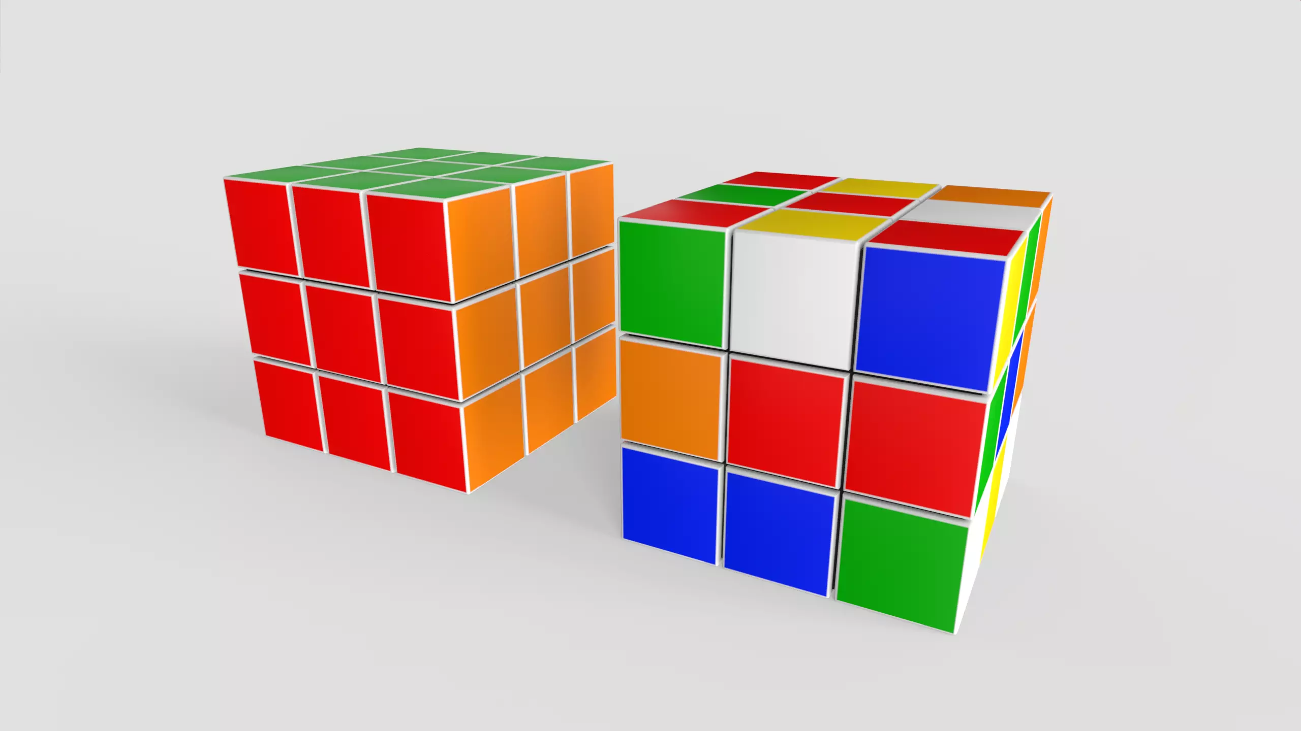 Rubiks Cube Free low-poly 3D model