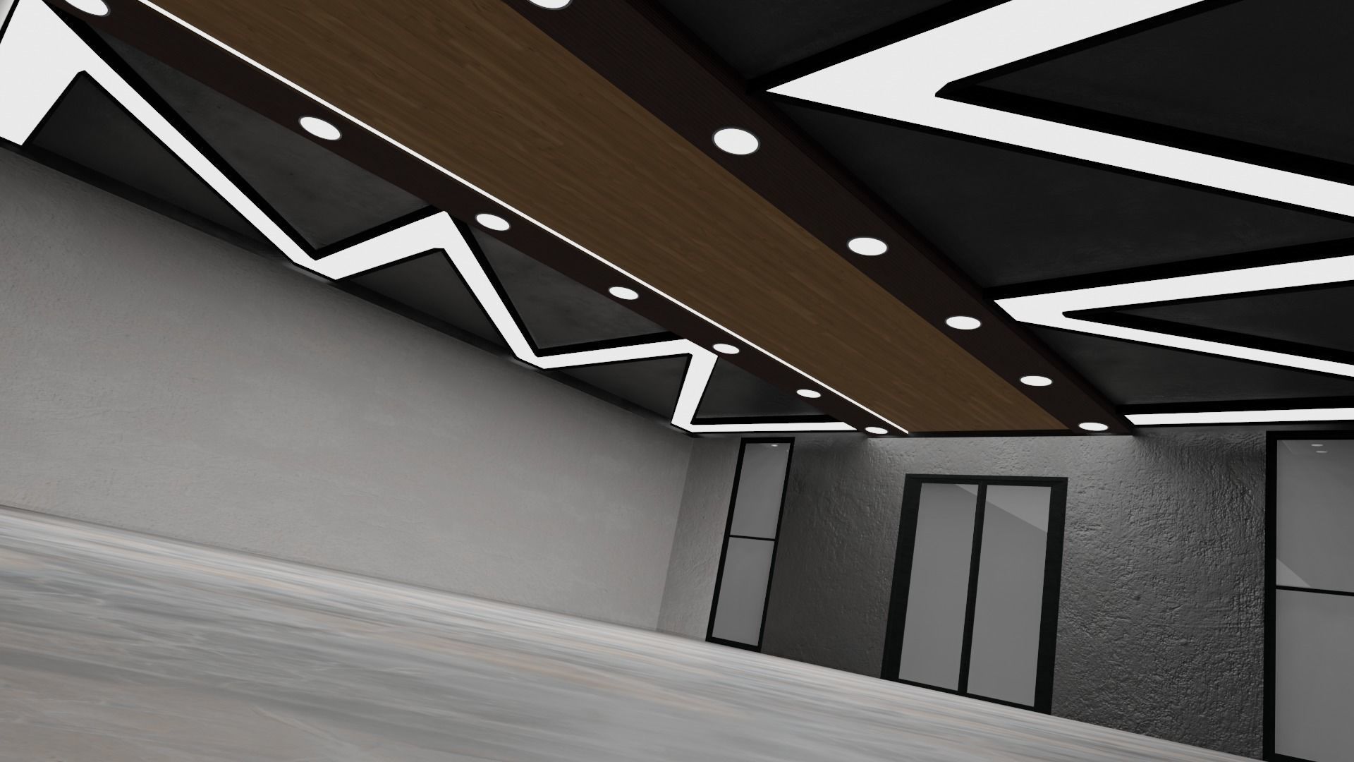 Tiny Modern store Free low-poly 3D model_4