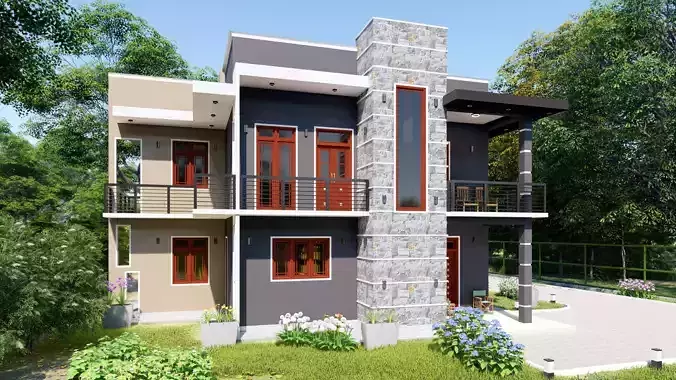 Modern residential building 