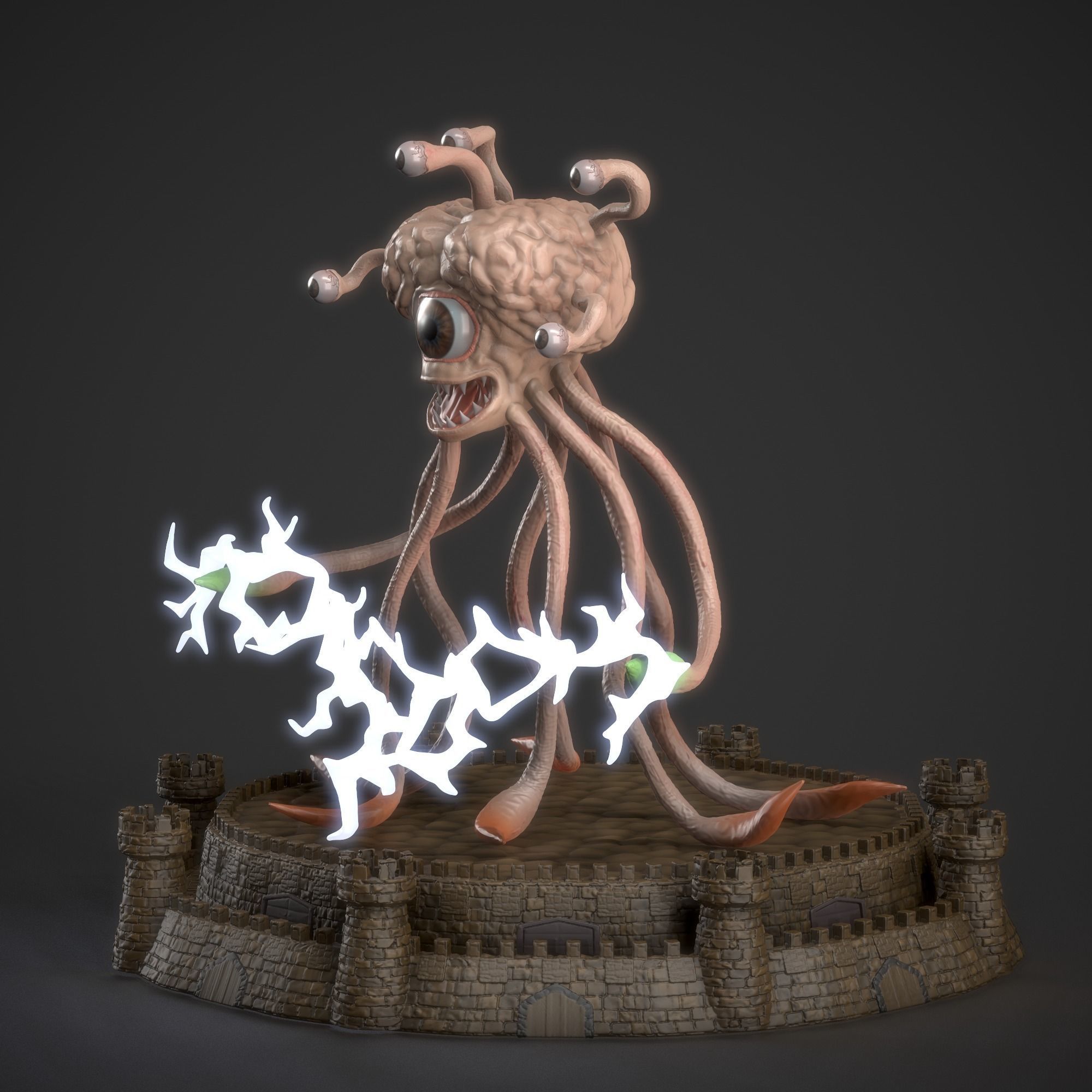 Heroes 3 Evil Eye of Dungeon 3D model 3D printable | CGTrader