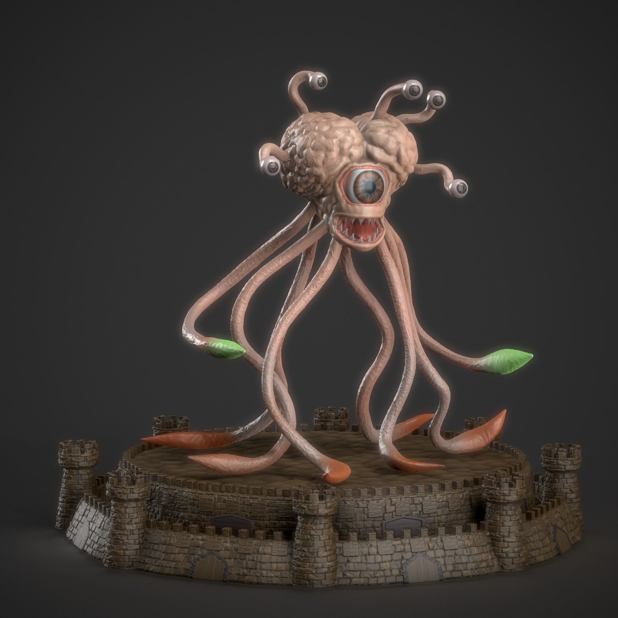 Heroes 3 Evil Eye of Dungeon 3D model 3D printable | CGTrader